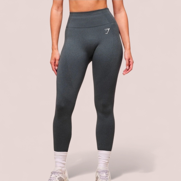 Gymshark Vital Seamless High-Waisted Leggings Women’s Size Small Gray - Picture 1 of 8